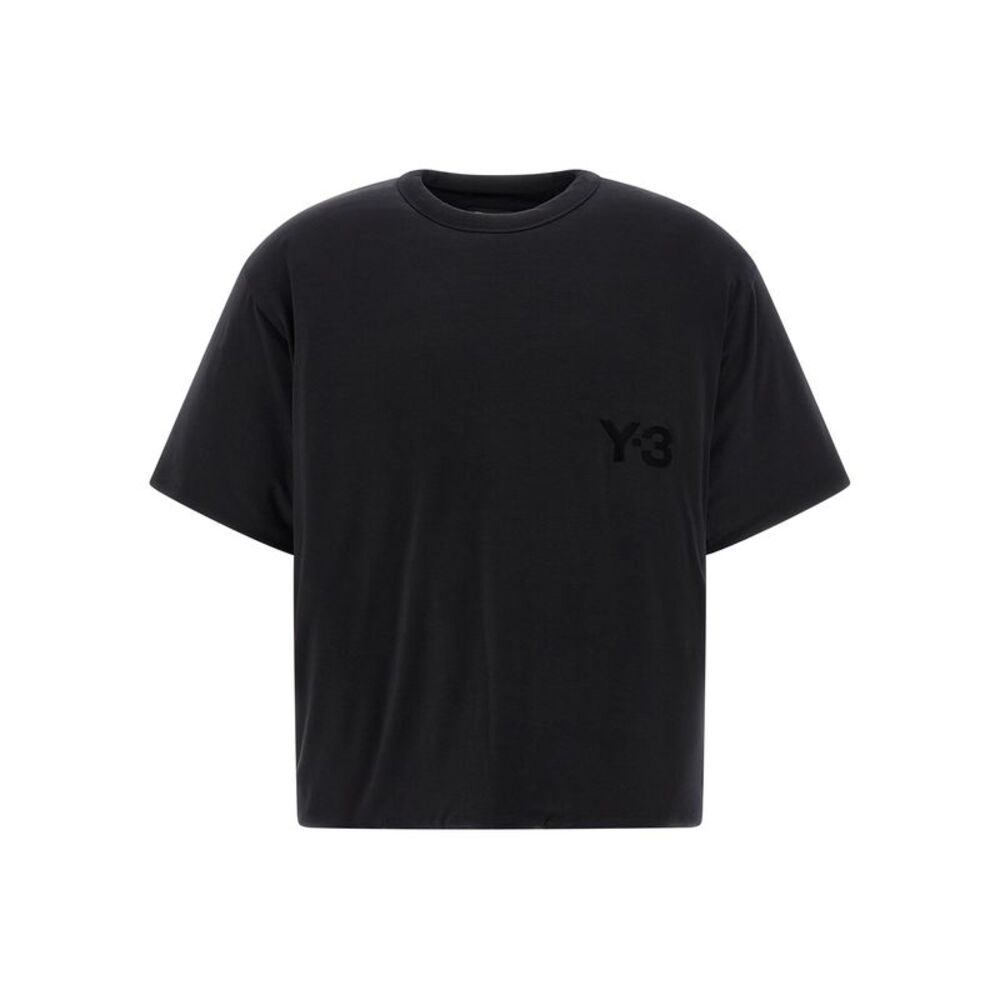 Y-3 Black Lyocell Men's T-Shirt